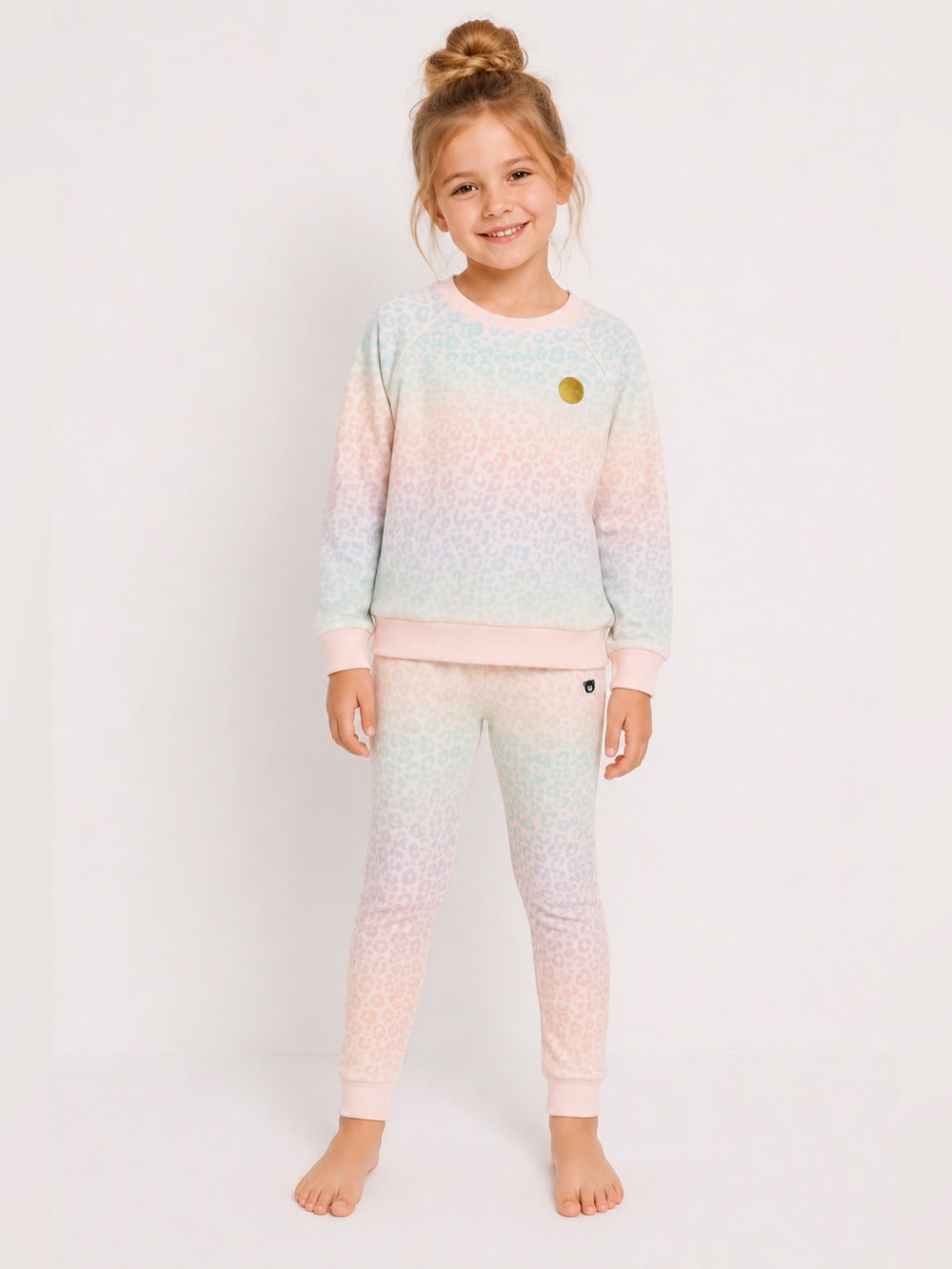 Huxbaby Rainbow Leopard Sweatshirt & Legging Set Size 8